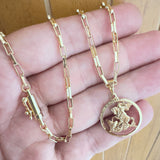 Conjunto Corrente com Pingente + Pulseira Masculina 100% Moeda Antiga Banhada a Ouro 18k e Invernizadas